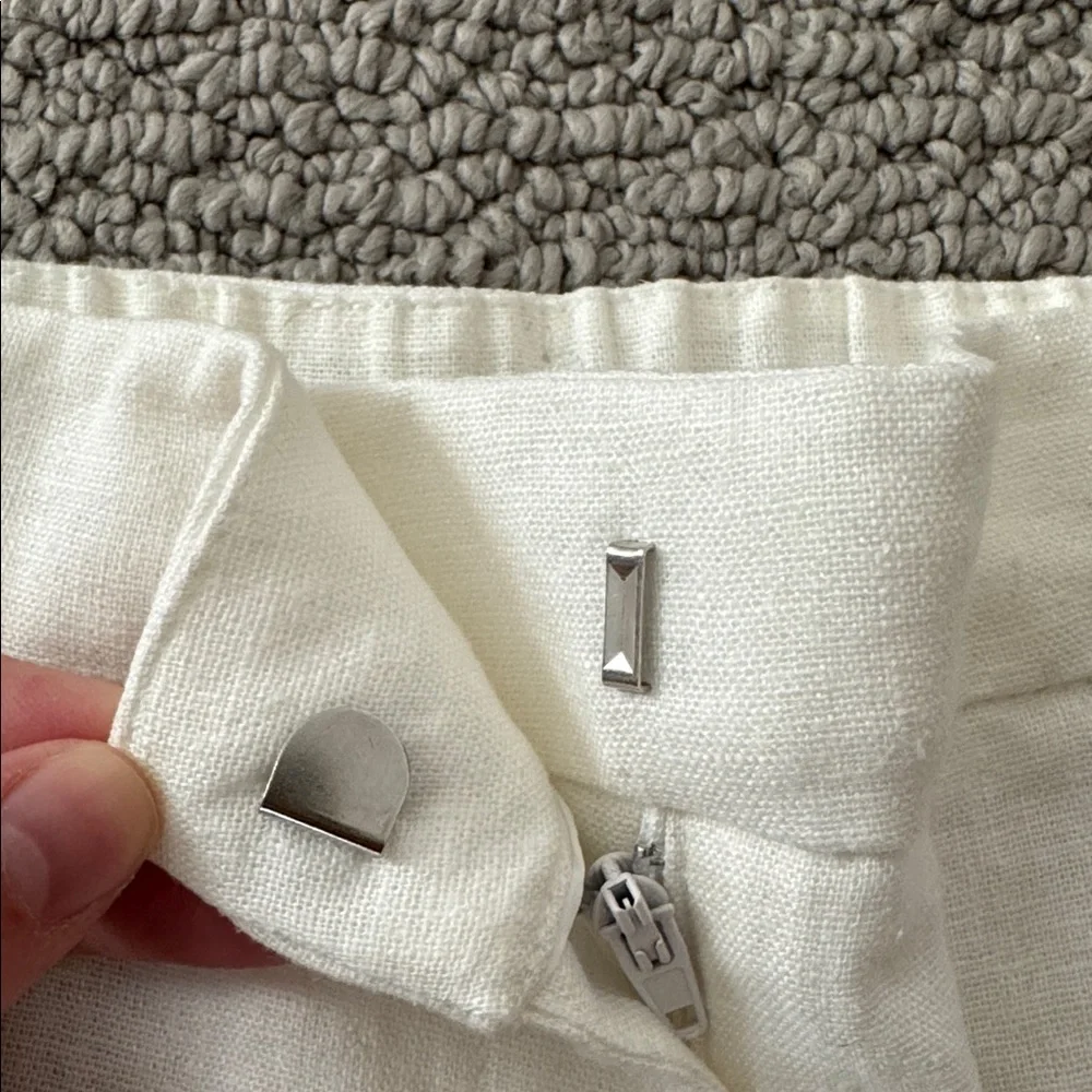 Rachel Zoe Linen Cream Trousers - Picture 3 of 4